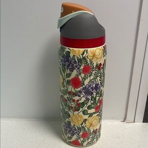 Owala Floral Insulated Water Bottle with Multicolor Design